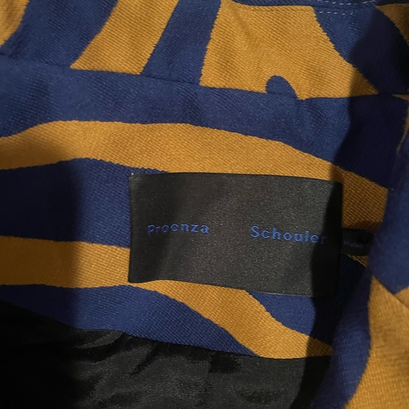 Proenza shoulder abstract zebra print coat nwot - Picture 7 of 13